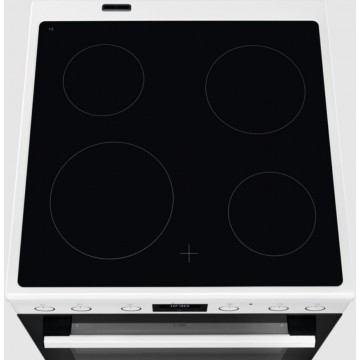 Electrolux LKR64022MW Κουζίνα 73lt με Κεραμικές Εστίες Π59.6εκ. Λευκή